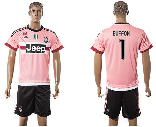 Juventus #1 Buffon Pink Soccer Club Jersey - Click Image to Close